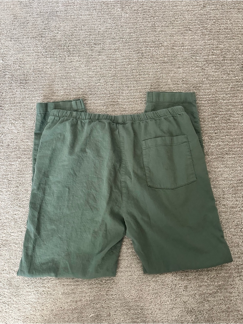 Eileen Fisher 100% Cotton Patch Pocket Tapered Pant - Picture 4 of 4